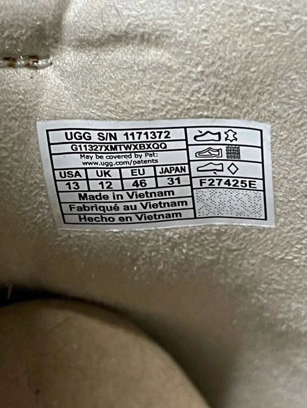 UGG Chelsea Lug Boots Men's Size 13 Chestnut 1171372 New with Box